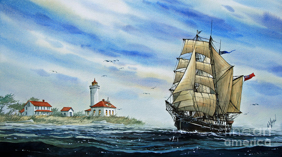 A Ship There Is Painting by James Williamson