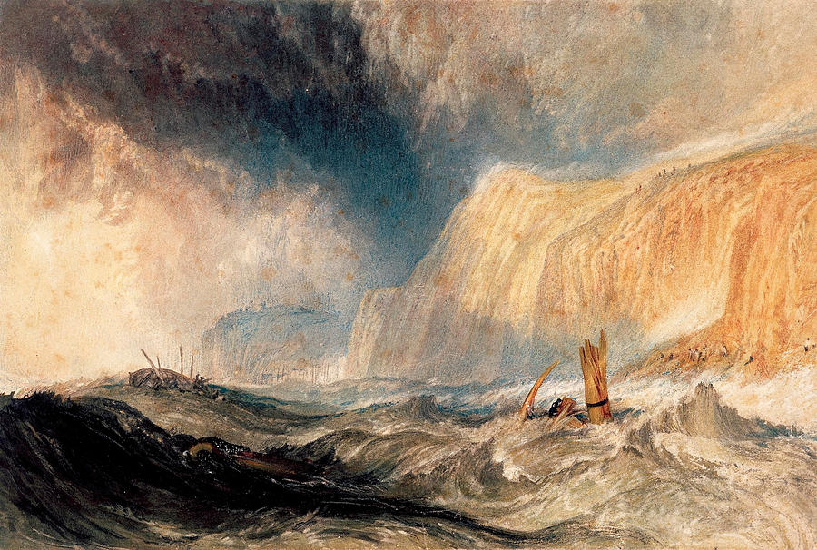 A Shipwreck off Hastings Painting by Joseph Mallord William Turner
