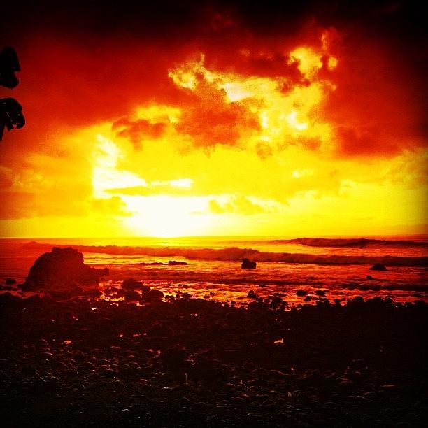 Sunrise Photograph - A Sick #sunrise In Costa Rica 
#izkiz by Avery Sears