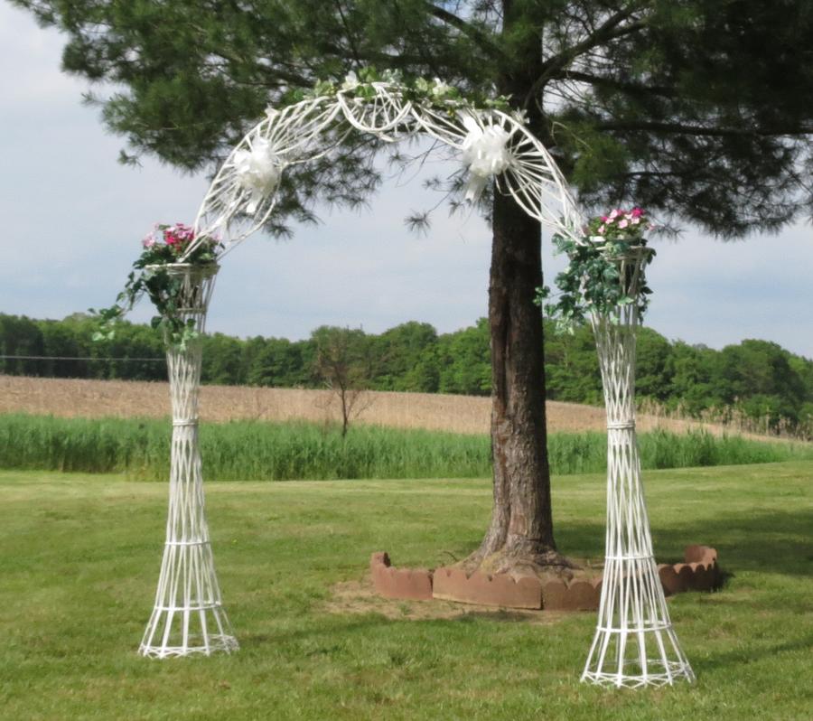 A Simple Wedding Arbor Photograph by Fortunate Findings Shirley Dickerson
