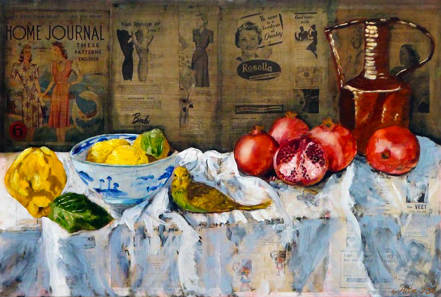 Still Life Painting - A simplier Life by Gaye White