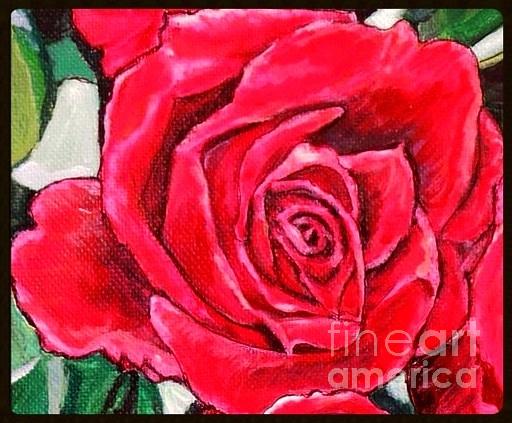 Roses Are Red Violets are Blue But a Mothers Love Is the Most True Painting by Kimberlee Baxter
