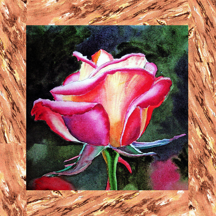Rose Painting - A Single Rose The Silky Light by Irina Sztukowski