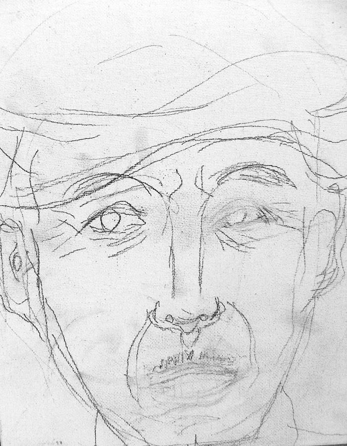 A Sketch of Jake Drawing by Judith Redman