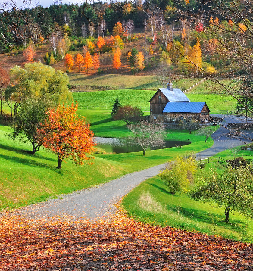 Sleepy Hollow Autumn - Pomfret Vermont Photograph by Photos by Thom