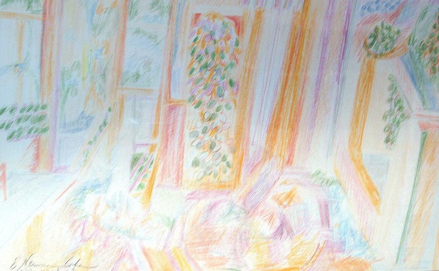 A Soft Interior Drawing by Esther Newman-Cohen