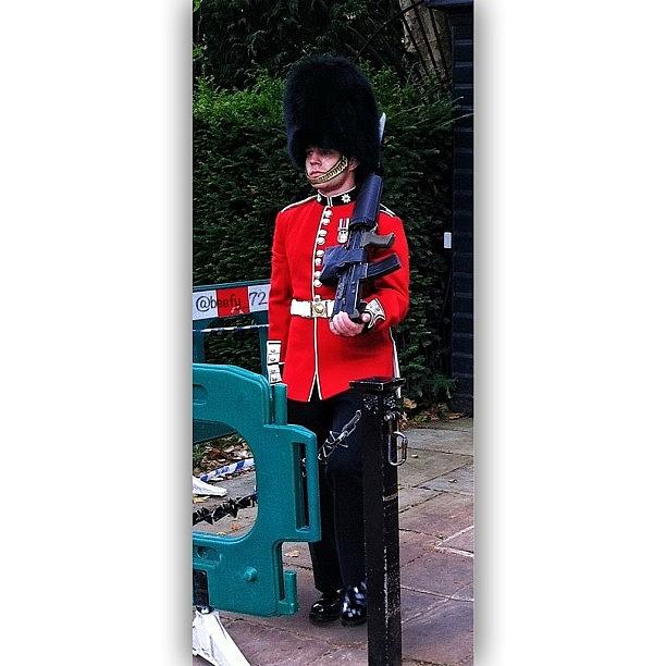 A Soldier Guarding One Of The Royal Photograph by Paul Burger