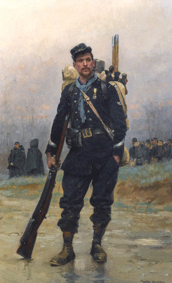 A Soldier With His Equipment Digital Art by Jean Baptiste Detaille