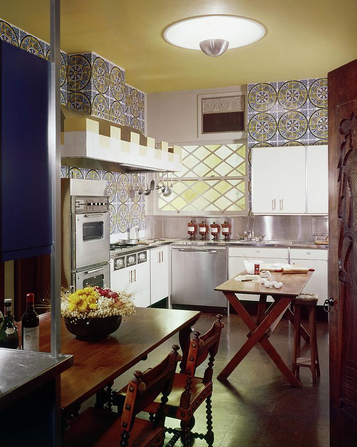 A Spanish-style Kitchen Photograph by Bill Margerin