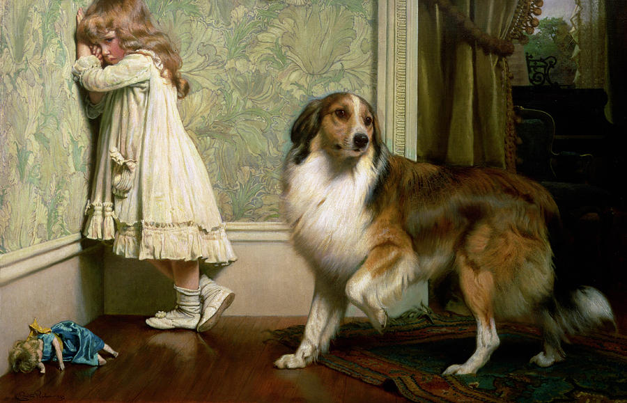 A Special Pleader Painting by Charles Burton Barber