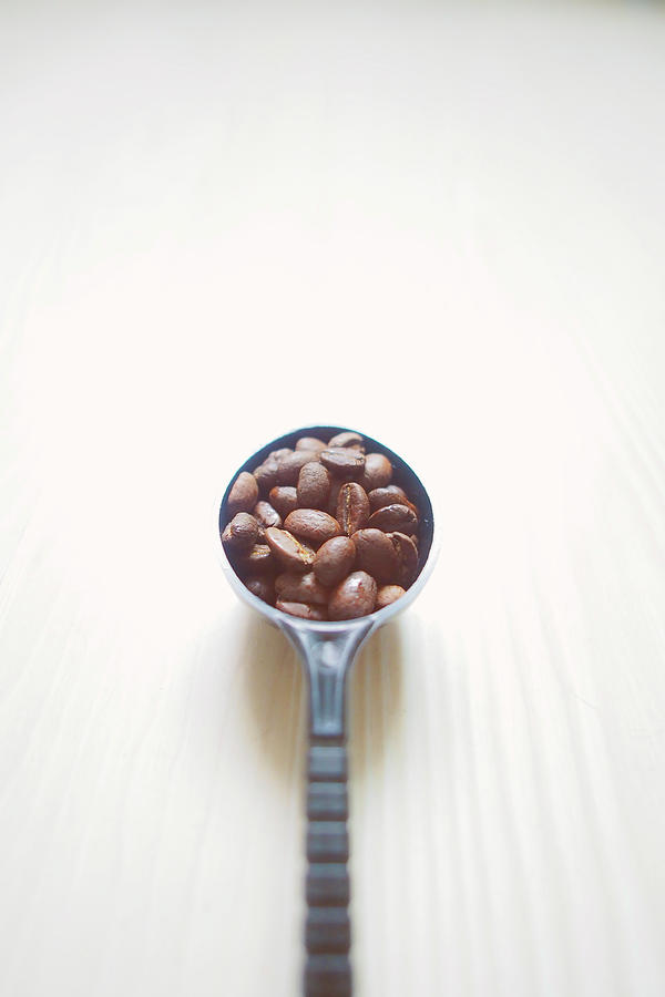 A Spoon Of Coffee Beans Photograph by Olivia Zz