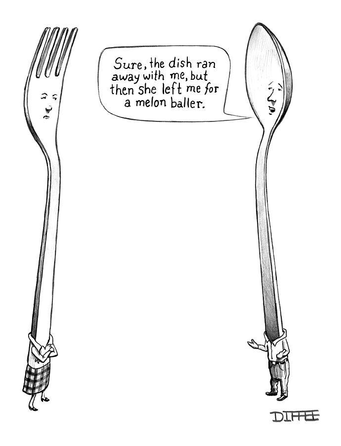 A Spoon Talks To A Fork by Matthew Diffee