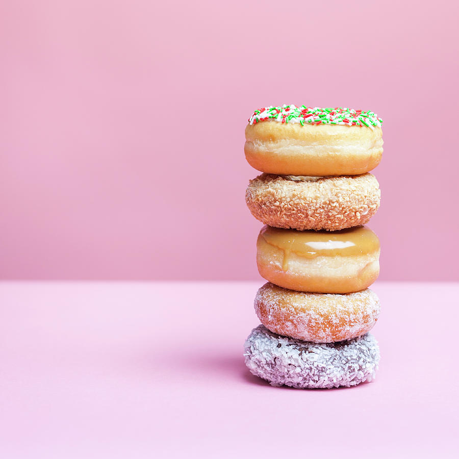 A Stack Of Various Donuts Photograph by Steven Errico