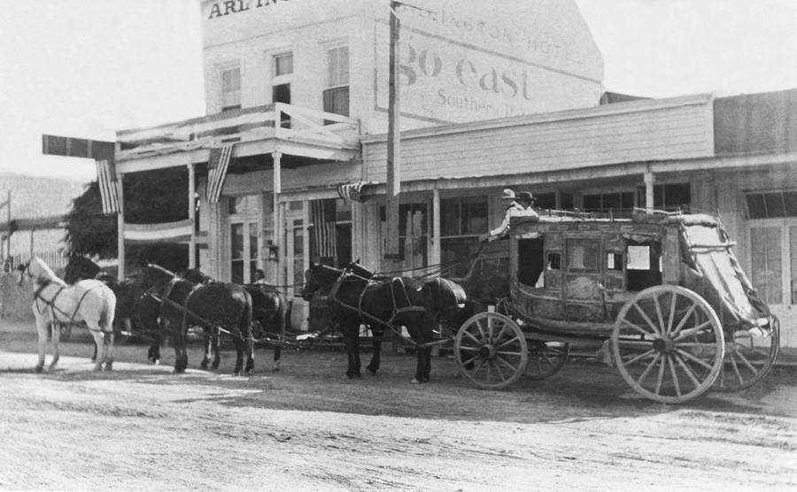 A Stagecoach In Tombstone Photograph by Underwood Archives