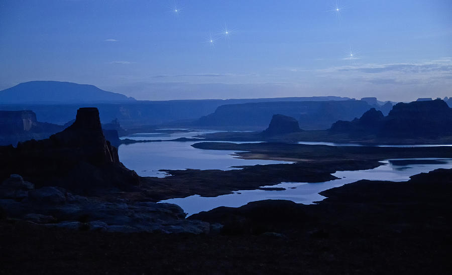 A Starry Lake Powell Night  Photograph by Saija Lehtonen