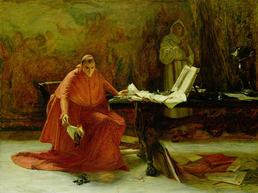 Cardinal Painting - A State Secret, 1874 by John Pettie