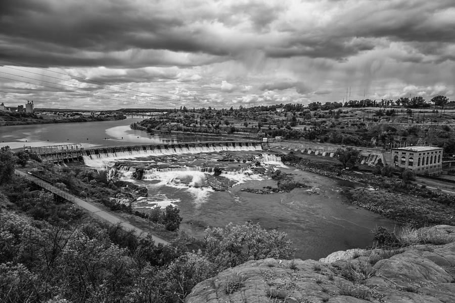 Great Falls Photograph - A Stormy Afternoon In Great Falls Montana by Thomas Young