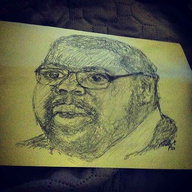 Stranger Photograph - A #stranger Drew This Of Me At The Bar by Joseph Stowers