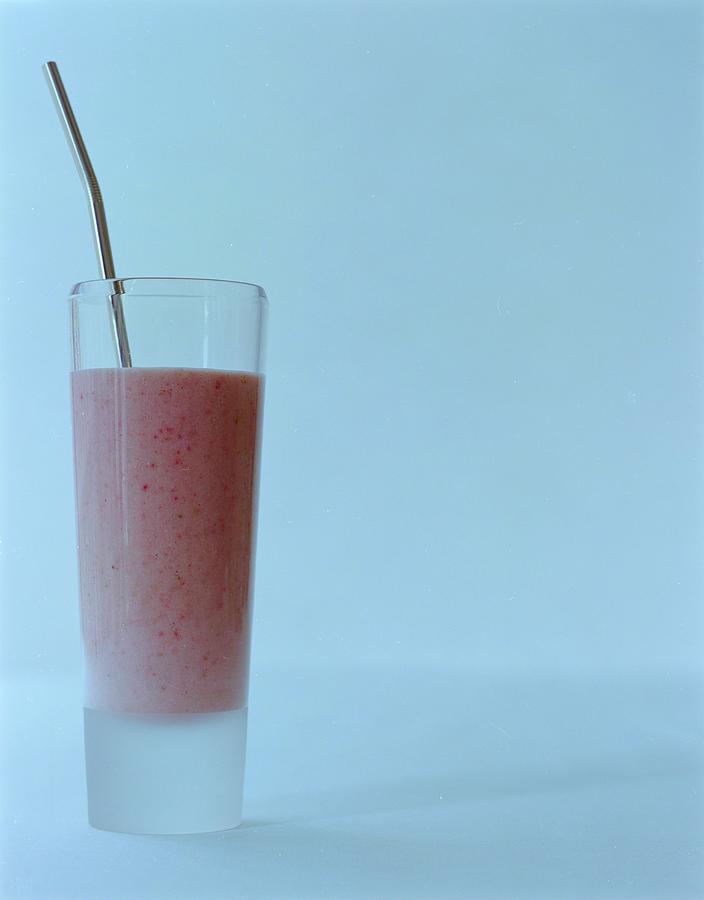 A Strawberry Flavored Drink Photograph by Romulo Yanes