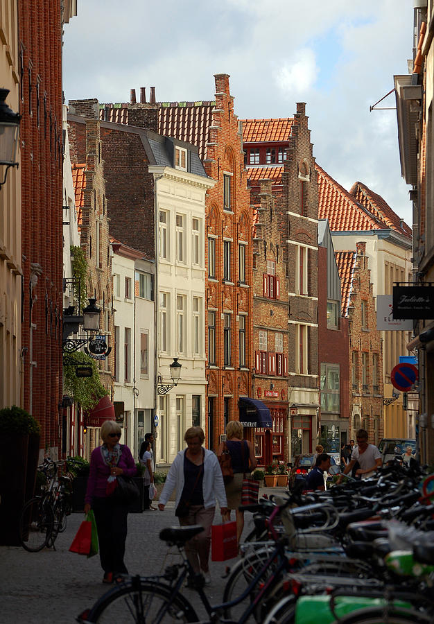 A street in Bruges Photograph by RicardMN Photography