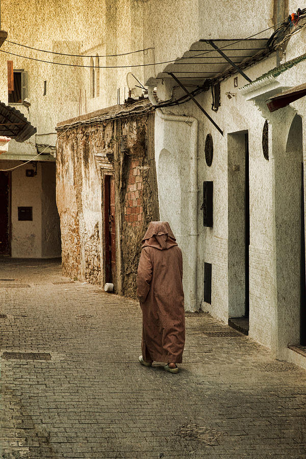 Morocco Digital Art - A Street in Tangier by Phil Dyer