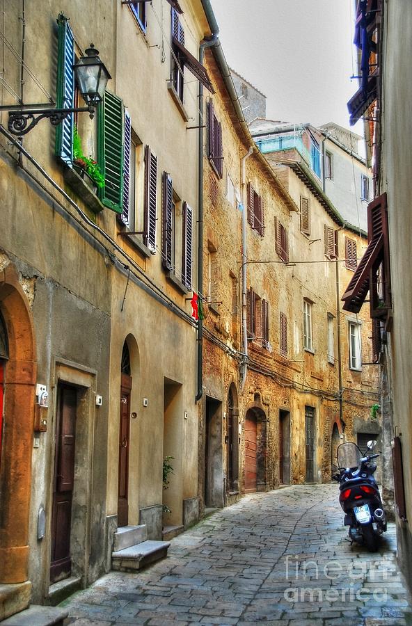 A Street In Tuscany 2 Photograph by Mel Steinhauer