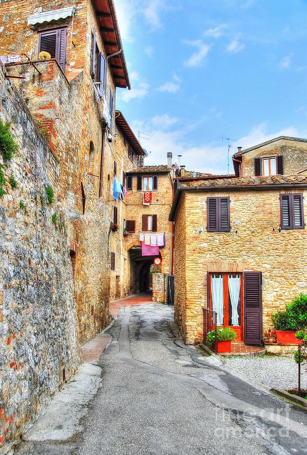 A Street In Tuscany Photograph by Mel Steinhauer