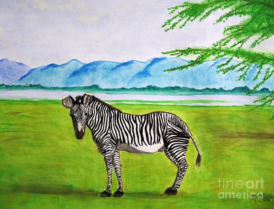 A Striped Chap Painting by Denise Railey