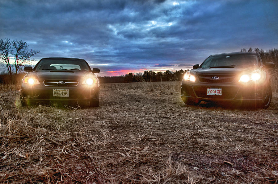 A Subaru Sunset Photograph by Ryan Crane