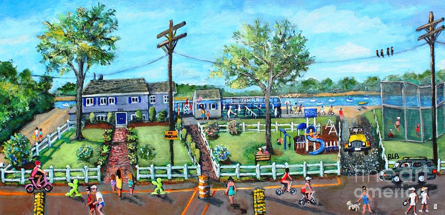 Summer Painting - A Summer Day in Great Harbors by Rita Brown