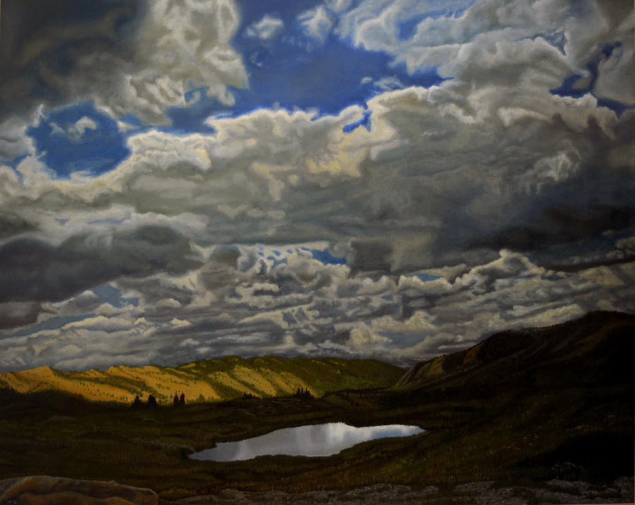 A Summer Day on Cottonwood Pass Painting by Thu Nguyen