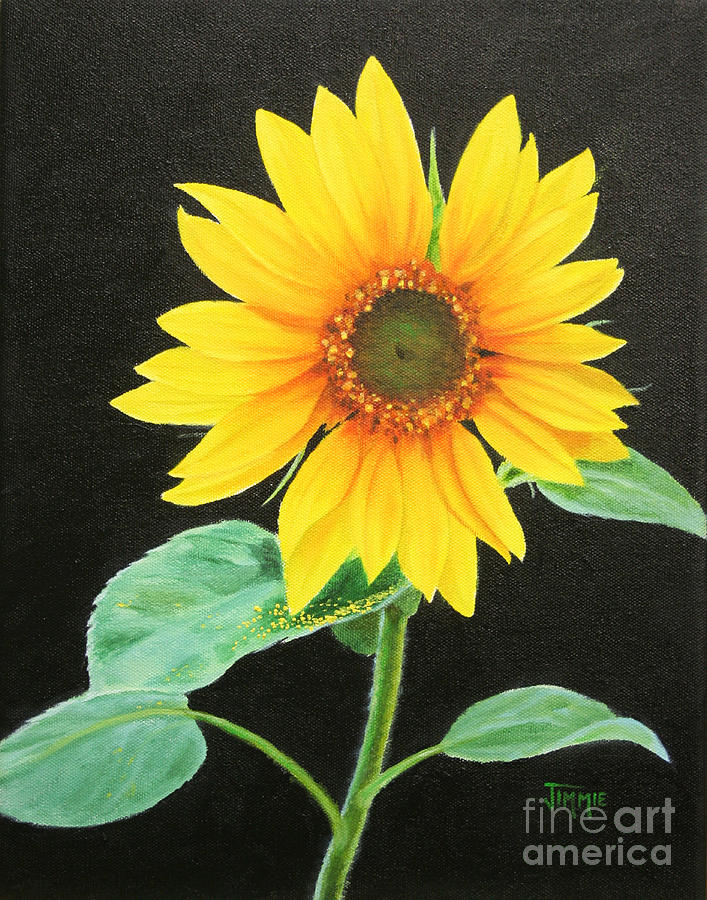 A Summer Sunflower Painting by Jimmie Bartlett