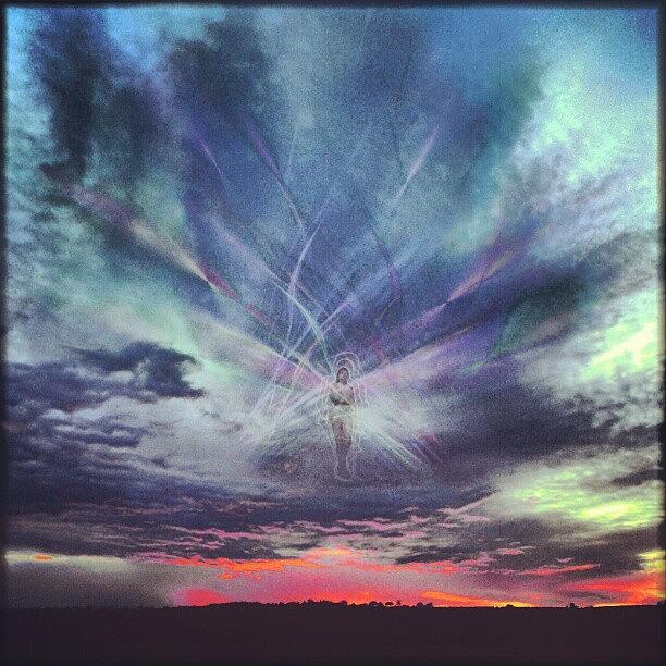 Fantasy Photograph - A #sunset #fantasy. .. #clouds #sky by Linandara Linandara
