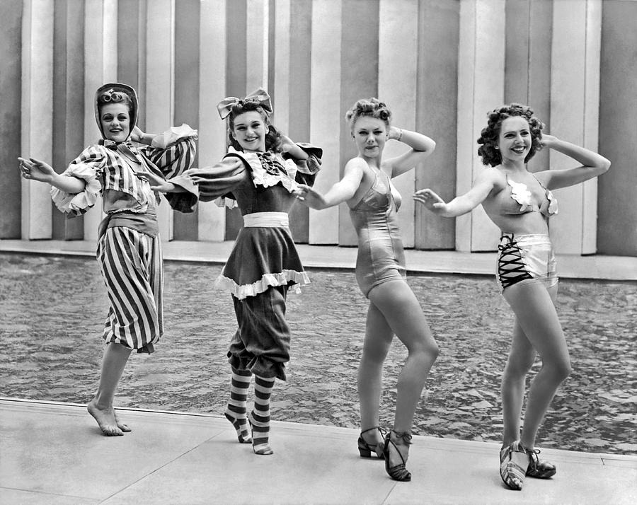 A Swimwear Fashion Show Photograph by Underwood Archives