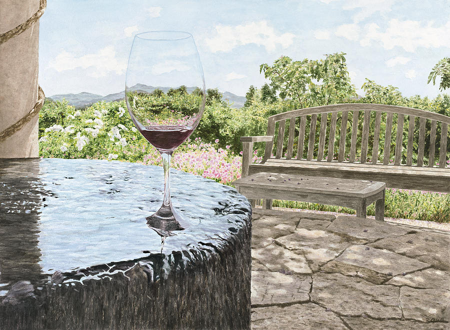 Napa Painting - A Taste of Napa by Rebecca Case Napa Painting - A Taste of Napa by Rebecca Case