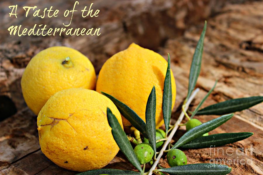 Lemon Photograph - A Taste of the Mediterranean by Clare Bevan