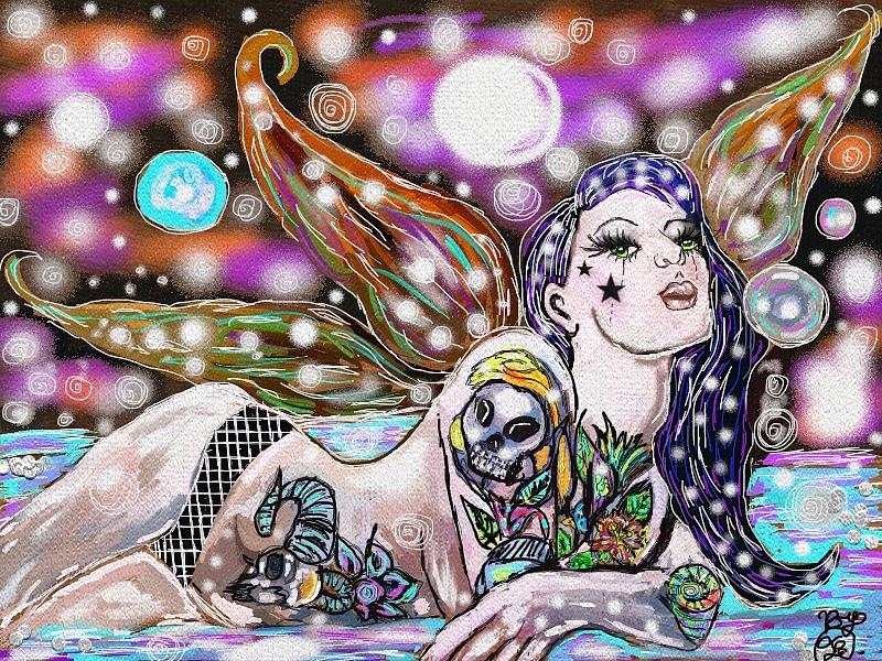 Tattoos Digital Art - A Tattoo For Your Thoughts by Terri Allbright
