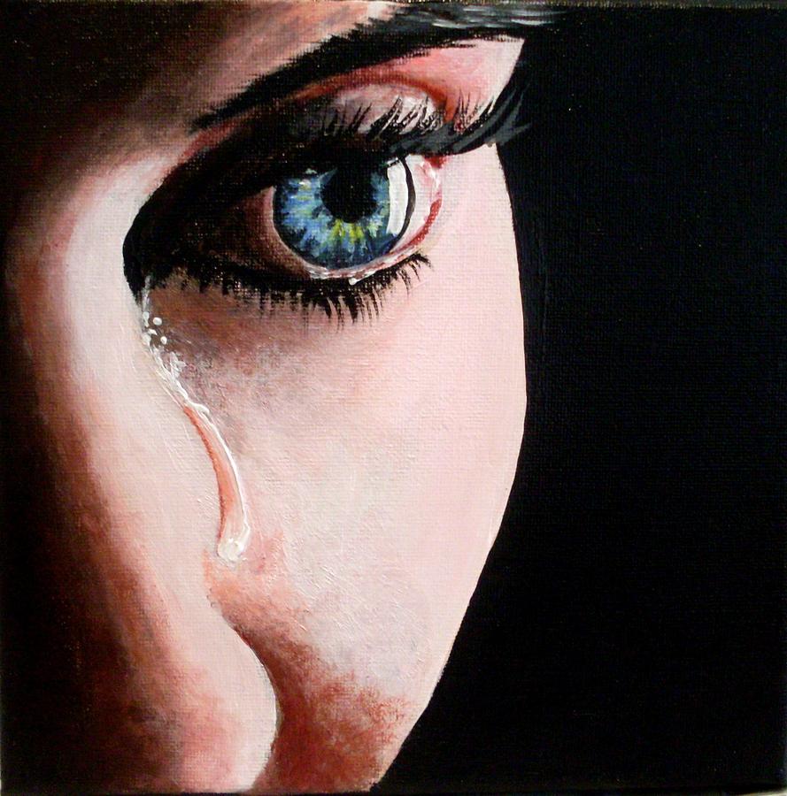 A tear Painting by Anne Gardner