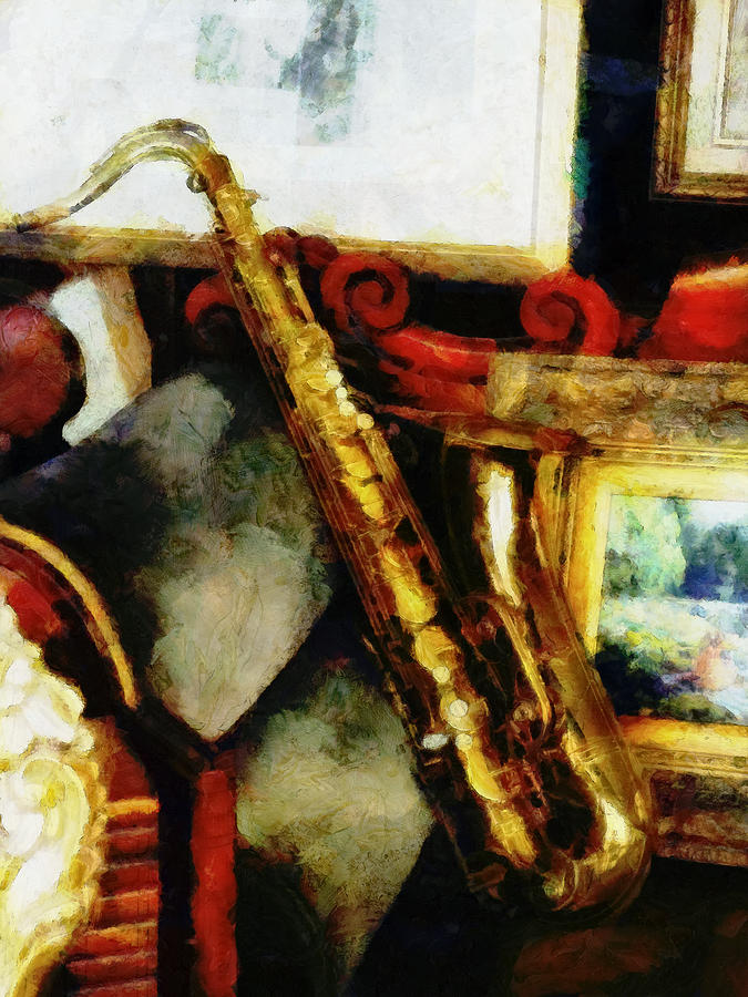 A Tenner Saxophone Digital Art by Steve Taylor