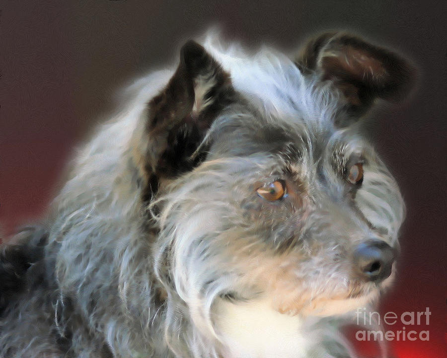 A Terrier Painting by Smilin Eyes Treasures