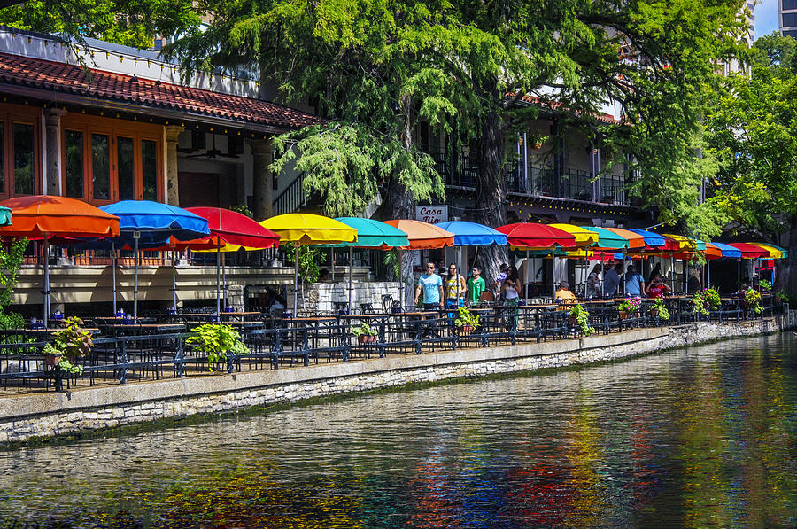 A Texas Riverwalk in Color Photograph by Gabriel Perez