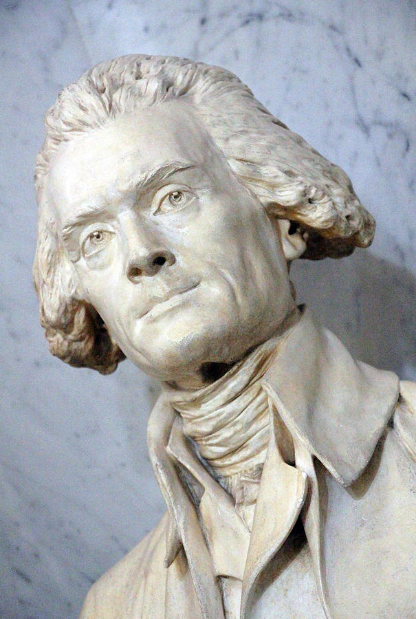 Thomas Jefferson By Jean Antoine  Houdon Photograph by Cora Wandel