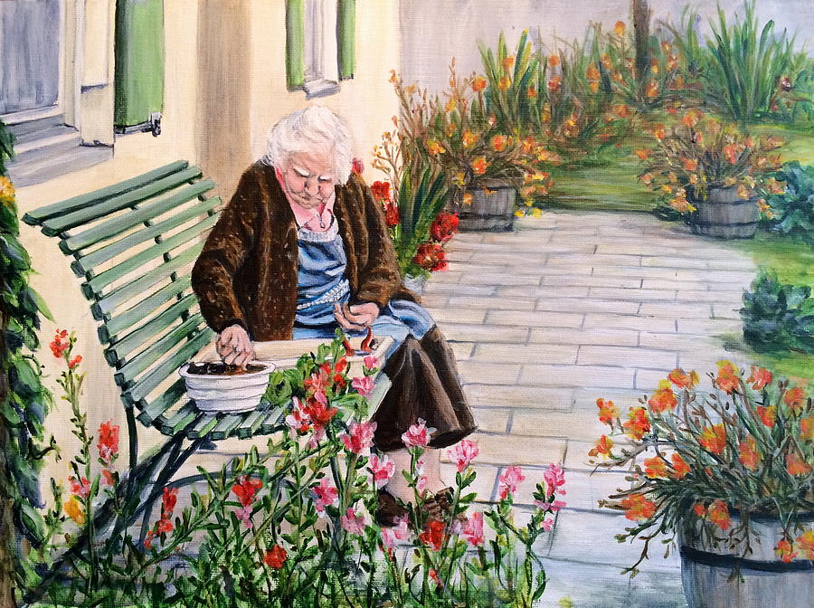 A Time for Planting Painting by Bonnie Peacher