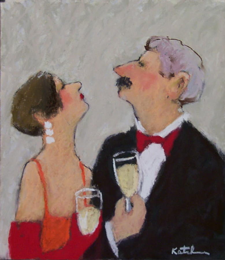 A Toast To Us Painting by Carole Katchen