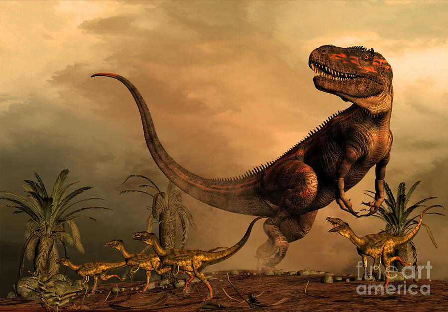 A Torvosaurus On The Prowl While Digital Art by Philip Brownlow - Pixels