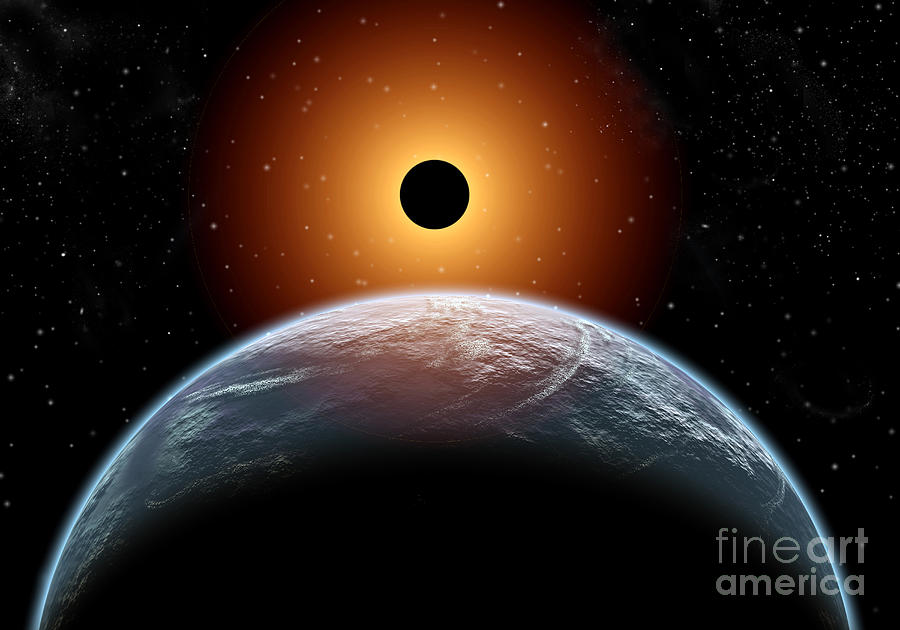 A Total Eclipse Of The Sun As Seen Digital Art by Mark Stevenson - Fine ...