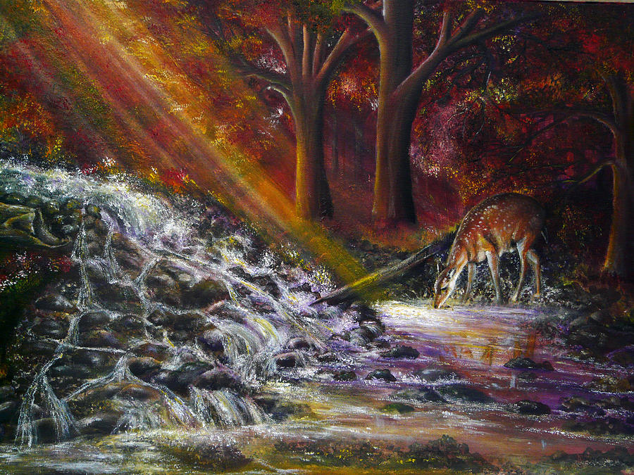 Nature Painting - A touch of magic by Ann Marie Bone