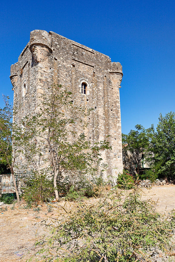 A tower in Mani - Greece Photograph by Constantinos Iliopoulos