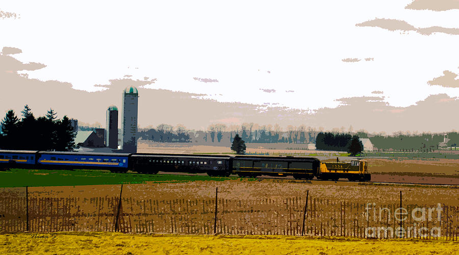 A Train Runs Through It Photograph by Nina Silver