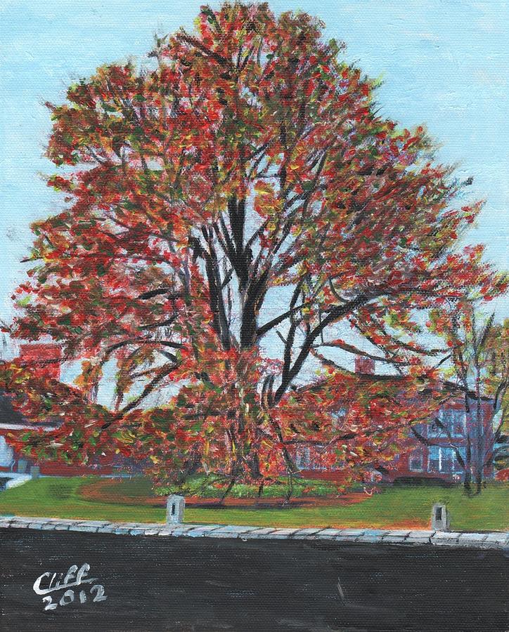 A Tree in Sherborn Painting by Cliff Wilson